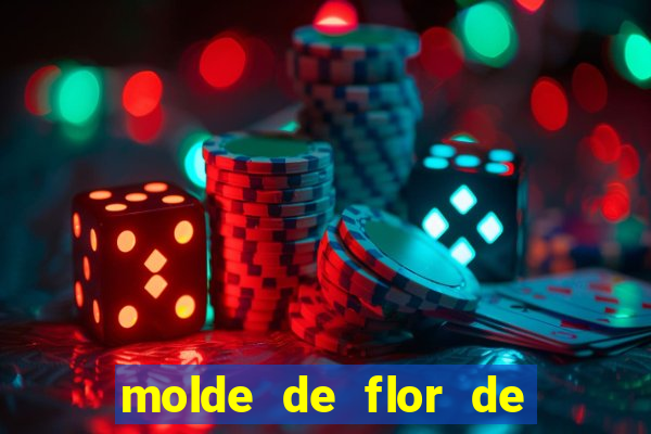 molde de flor de eva grande para imprimir